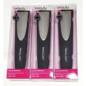 3 x Beauty 360 Salon CALLUS REMOVER Stainless Steel Pedicure Foot Tool Exfoliate